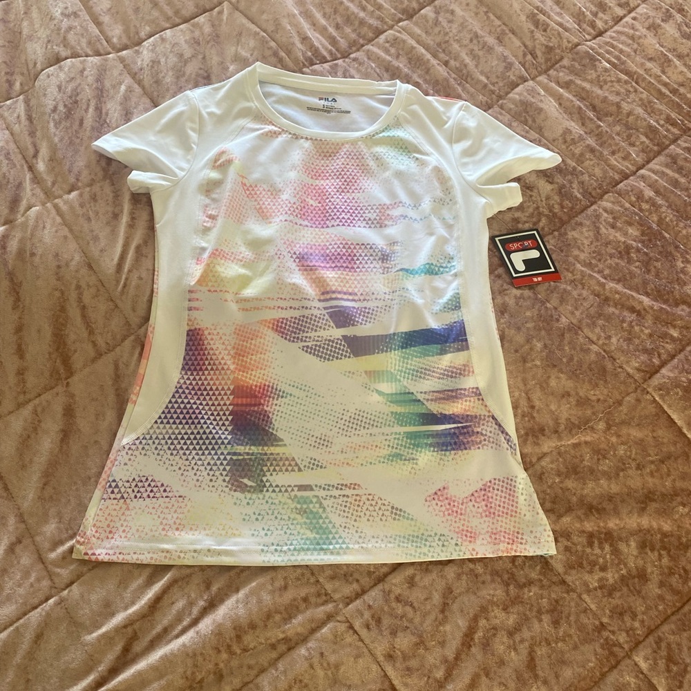 White fila athletic top
